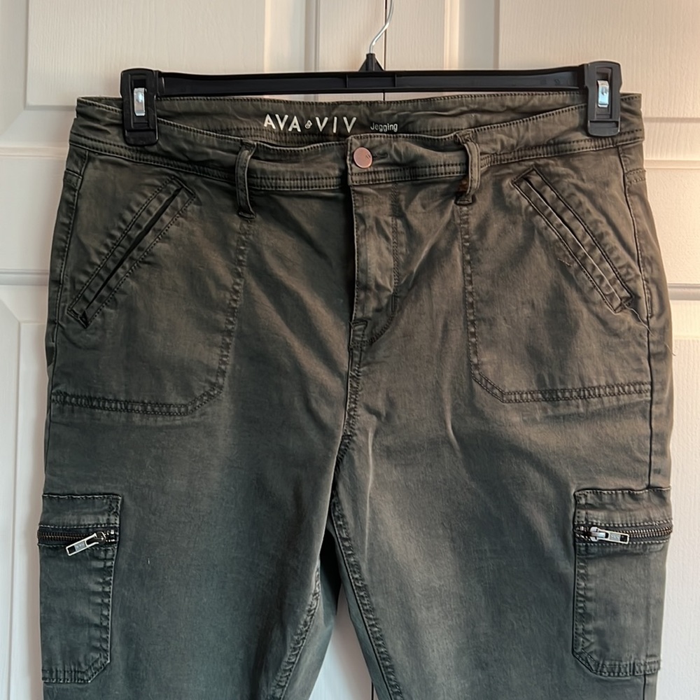 Olive green jeggings